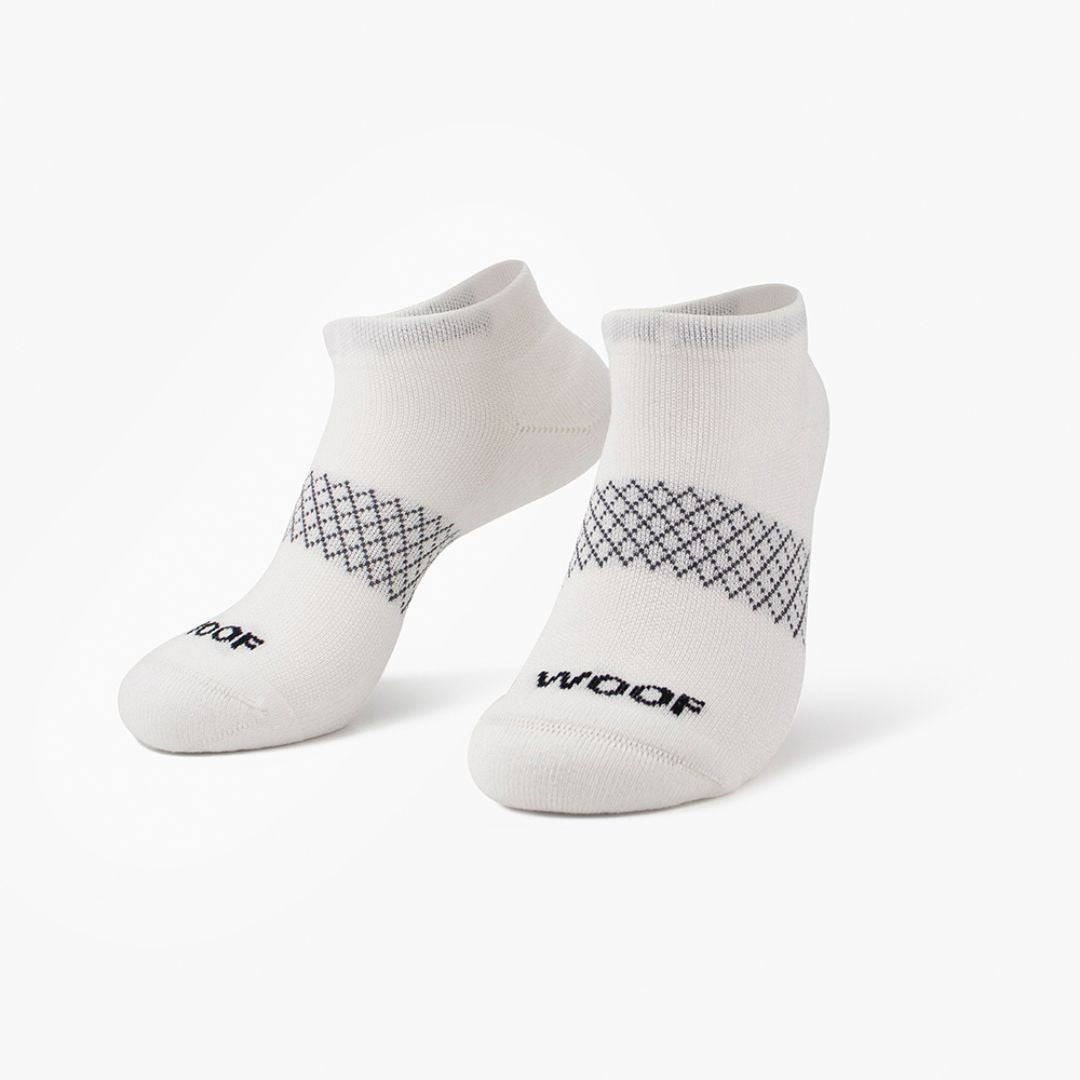 White Bamboo Ankle Compression Socks 4 Pack