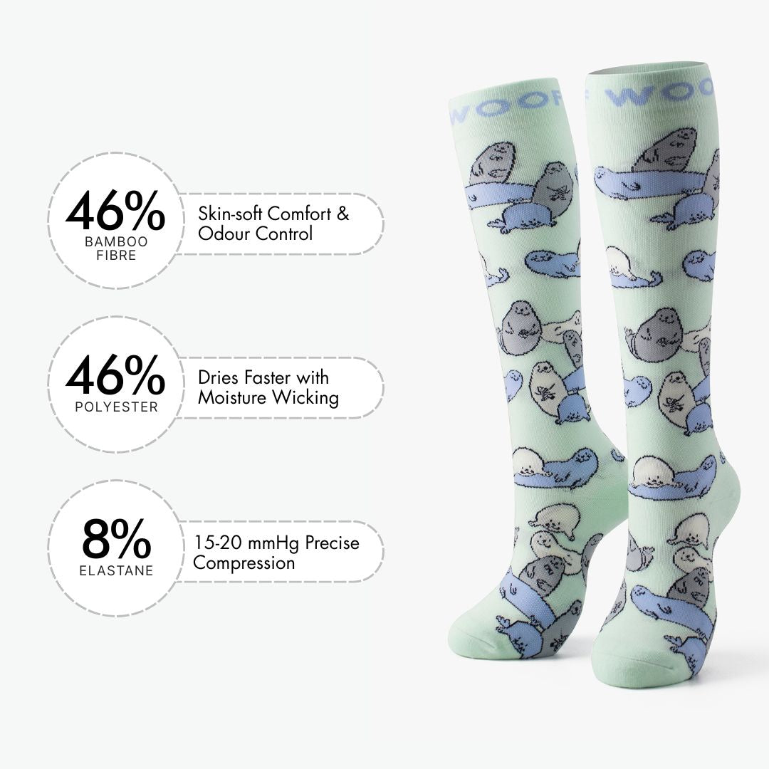 Seal Bamboo Compression Socks
