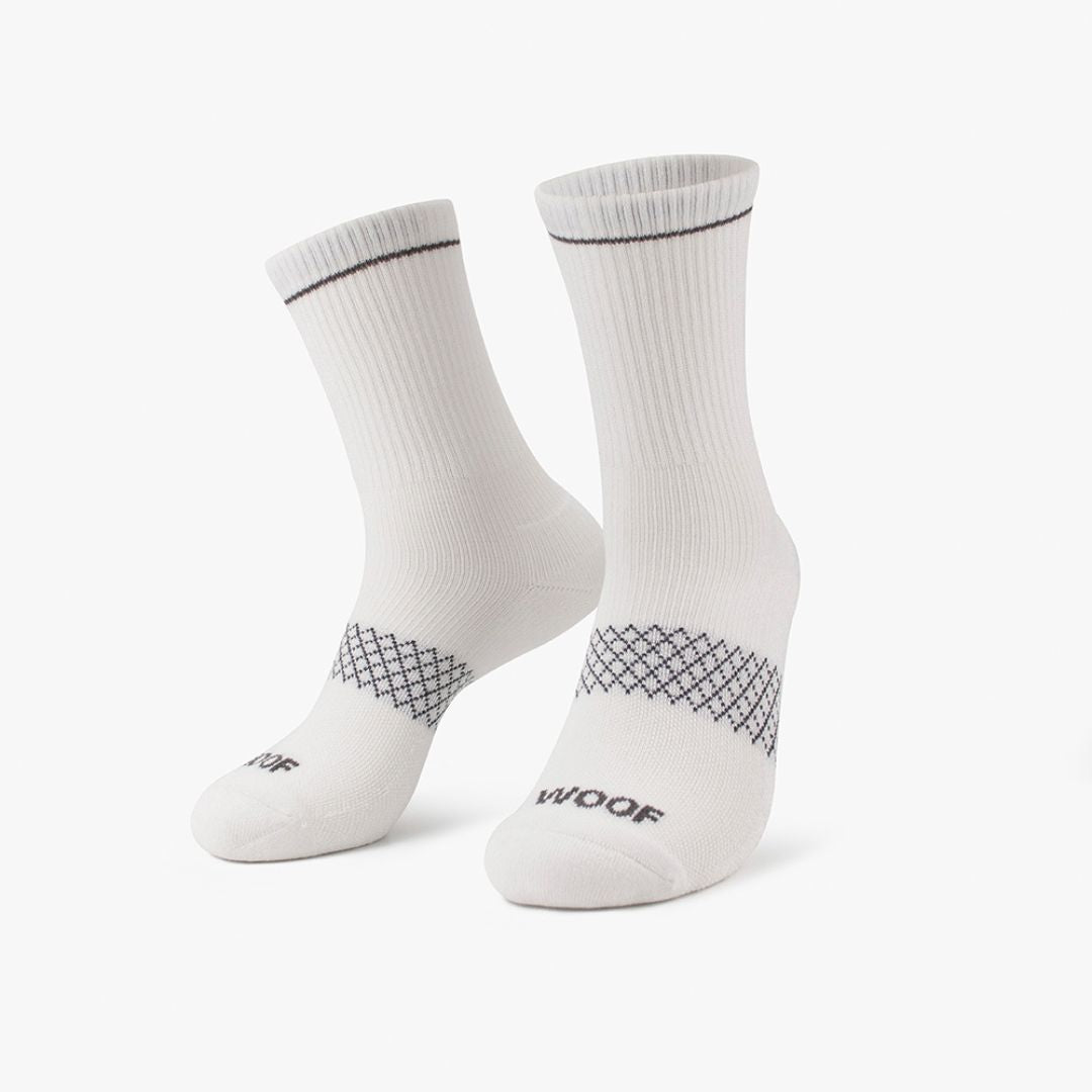Black & White Bamboo Crew Compression Socks 4 Pack